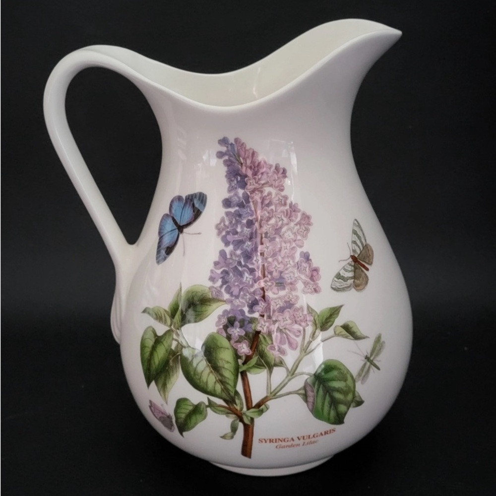 Portmeirion Botanic Garden pitcher jug Syringa vulgaris Lilac Made in Britain